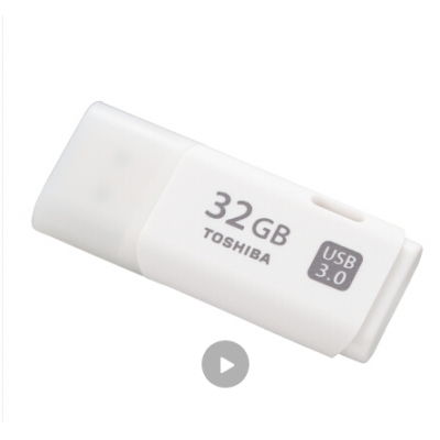 東芝（TOSHIBA）32GB USB3.0 U盤 U301經典隼系列 白色 原廠顆粒 時尚典雅 商務必備 高速車載U盤