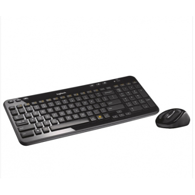 羅技（Logitech）MK365 鍵鼠套裝 無(wú)線鍵鼠套裝 辦公鍵鼠套裝 黑色