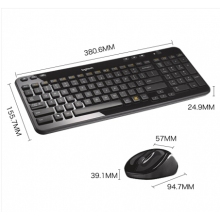 羅技（Logitech）MK365 鍵鼠套裝 無(wú)線鍵鼠套裝 辦公鍵鼠套裝 黑色