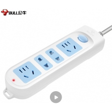 公牛（BULL）新國(guó)標(biāo)插座/插線板/插排/排插/接線板/拖線板 GN-607 4位總控全長(zhǎng)1.8米