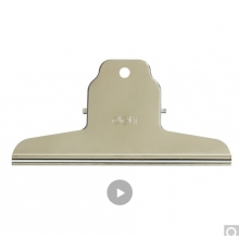 得力(deli)4只145mm山形票據(jù)票夾畫板夾 財(cái)務(wù)票據(jù)夾金屬票據(jù)夾子 辦公用品 大號(hào)9531